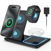 3 - in - 1 Wireless Charger - 18W Fast Charging Station for iPhone, iWatch, AirPods - All - Gadgetry