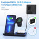 3 - in - 1 Wireless Charger - 18W Fast Charging Station for iPhone, iWatch, AirPods - All - Gadgetry