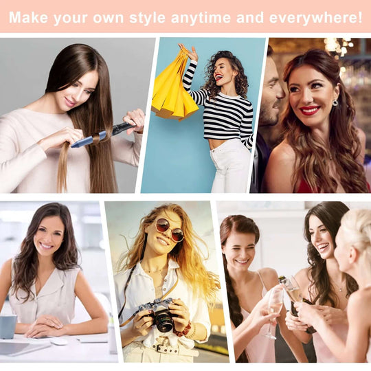 5 in 1 Hair Curler Set with Adjustable Temp and Ceramic Technology - All - Gadgetry