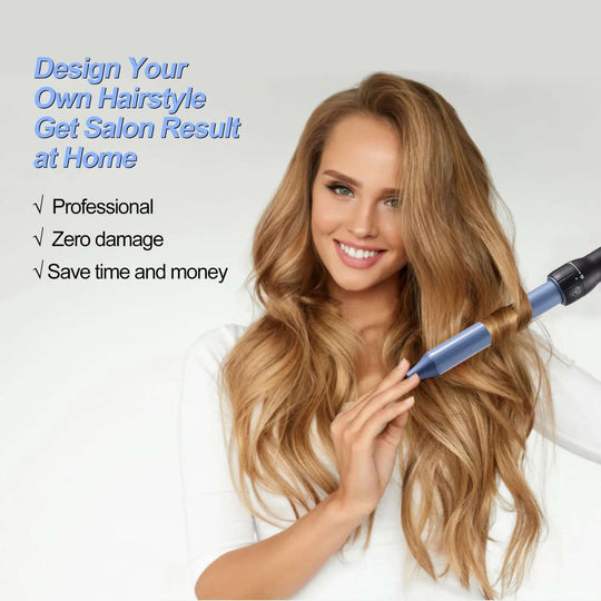 5 in 1 Hair Curler Set with Adjustable Temp and Ceramic Technology - All - Gadgetry
