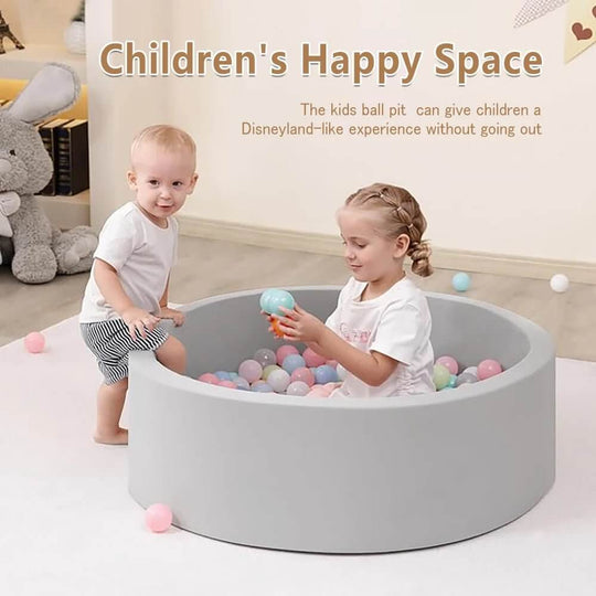 Angku Ball Pit for Toddlers - Thickened Cotton Playpen with 200 Ocean Balls - All - Gadgetry