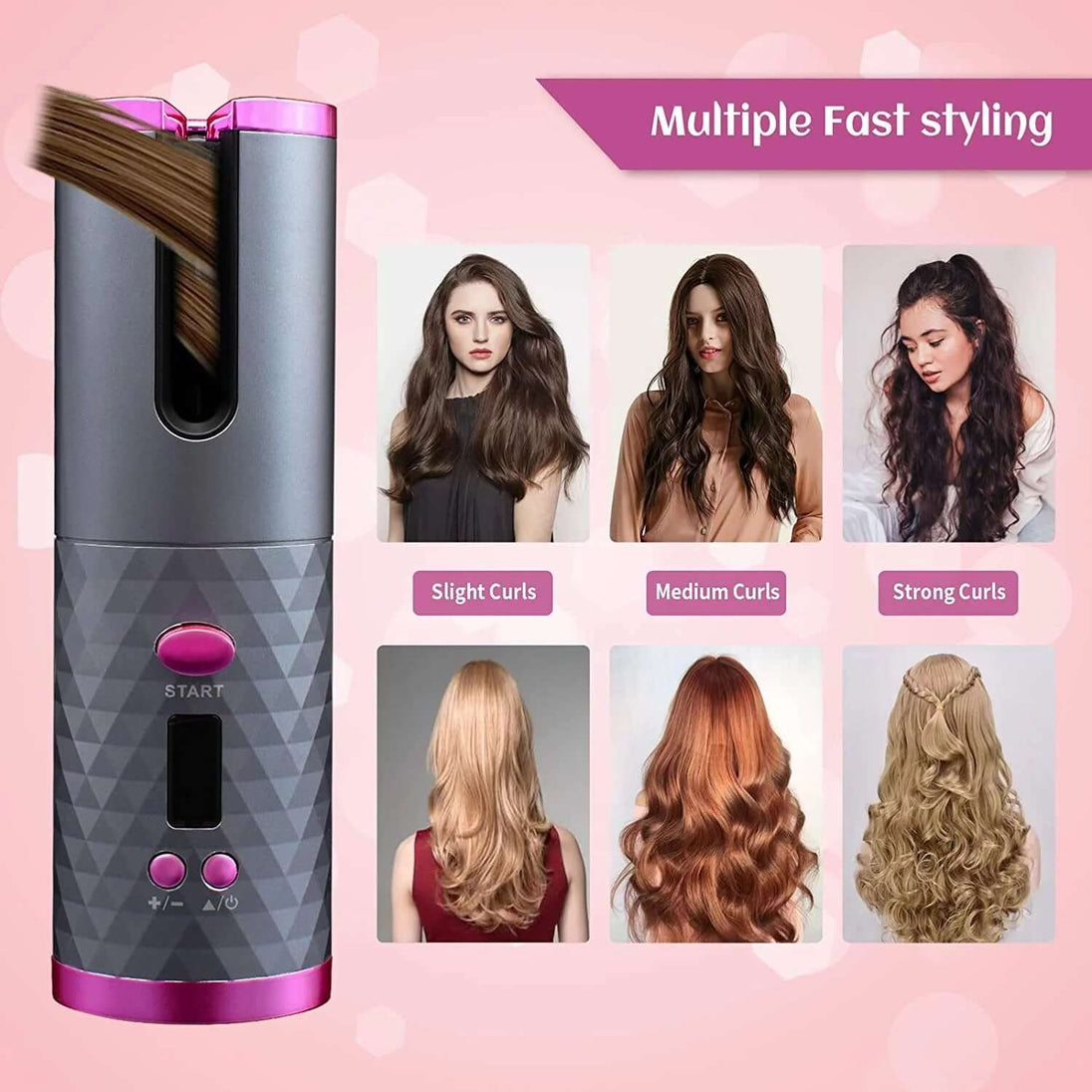 Automatic Cordless Hair Curler - All - Gadgetry
