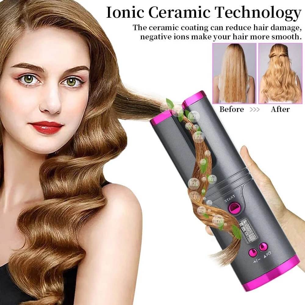 Automatic Cordless Hair Curler - All - Gadgetry