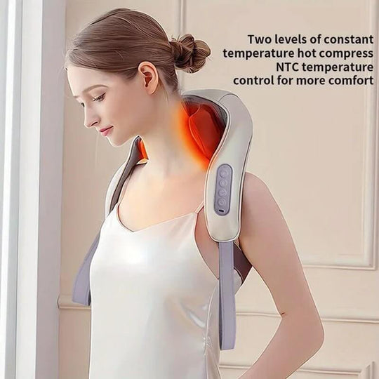 Cordless Neck Shoulder Massager with Heat - All - Gadgetry