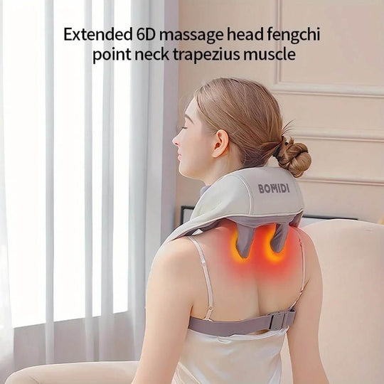 Cordless Neck Shoulder Massager with Heat - All - Gadgetry