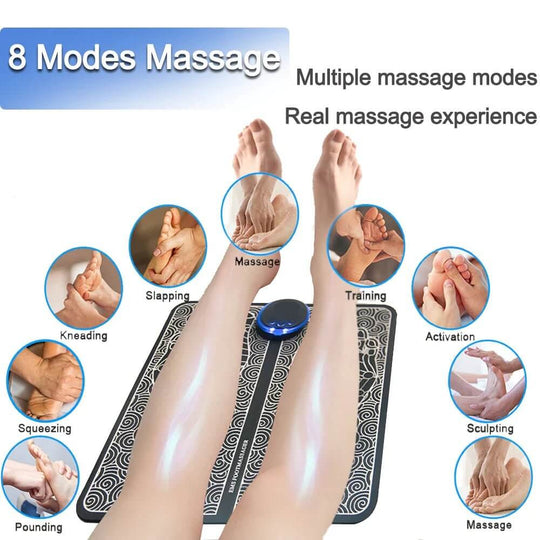 EMS Foot Massager Leg Electric Kneading Muscle Pain Relief Machine - All - Gadgetry