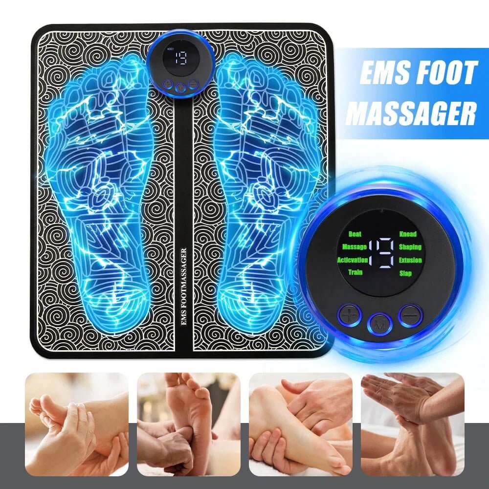 EMS Foot Massager Leg Electric Kneading Muscle Pain Relief Machine - All - Gadgetry