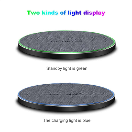 Fast Charge Wireless Charging Pad for Samsung, Google Pixel, LG, iPhone 14/13/12/11 Series - All - Gadgetry