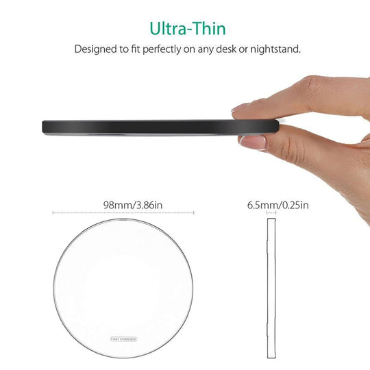 Fast Charge Wireless Charging Pad for Samsung, Google Pixel, LG, iPhone 14/13/12/11 Series - All - Gadgetry