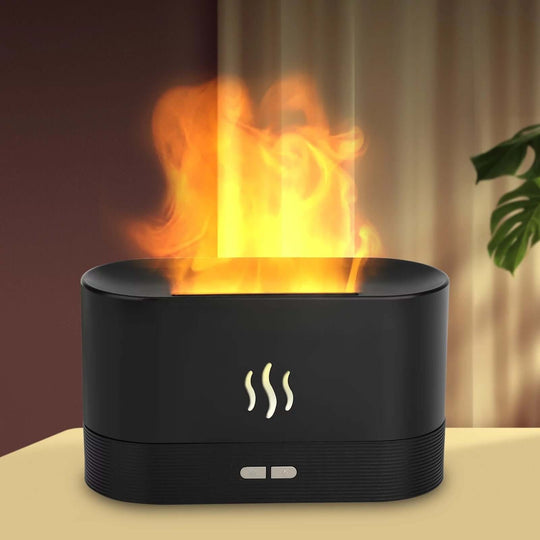 Flame Air Humidifier & 3D USB Aroma Diffuser - 7 Color Light | ALL Gadgetry - All - Gadgetry