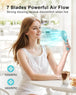 Mini Handheld Fan Battery Operated Small Personal Portable Speed Adjustable USB Rechargeable Fan Cute Design Powerful Eyelash Fan for Stylish Kids Girls Women Men Indoor Outdoor Travelling - All - Gadgetry