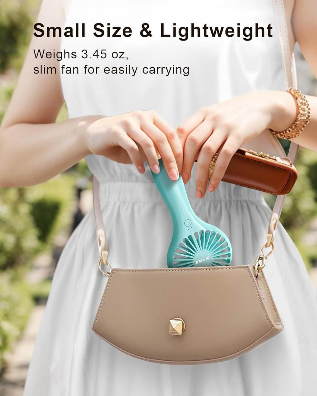 Mini Handheld Fan Battery Operated Small Personal Portable Speed Adjustable USB Rechargeable Fan Cute Design Powerful Eyelash Fan for Stylish Kids Girls Women Men Indoor Outdoor Travelling - All - Gadgetry