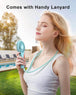 Mini Handheld Fan Battery Operated Small Personal Portable Speed Adjustable USB Rechargeable Fan Cute Design Powerful Eyelash Fan for Stylish Kids Girls Women Men Indoor Outdoor Travelling - All - Gadgetry