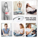 Portable Heating Pad for Period Cramps,1800Mah Cordless Period Heating Pad,3 Massage Modes Menstrual Heating Pad,Electric Rapid Fast Heating Period Cramp Heating Pad, Gifts for Women & Girl,White - All - Gadgetry