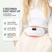 Portable Heating Pad for Period Cramps,1800Mah Cordless Period Heating Pad,3 Massage Modes Menstrual Heating Pad,Electric Rapid Fast Heating Period Cramp Heating Pad, Gifts for Women & Girl,White - All - Gadgetry