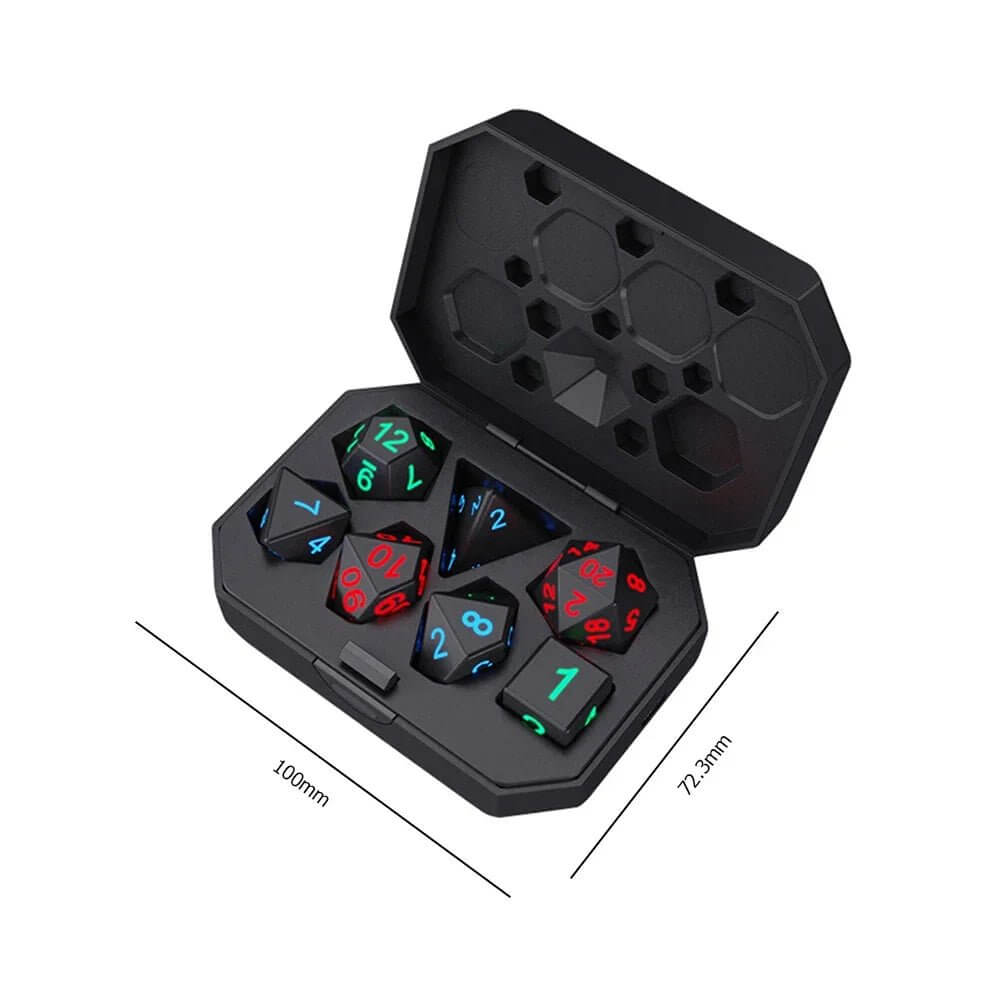 RPG Polyhedral Dice Set Luminous Electronic DND Dice Multiple Sides Entertainment Toys for Board Game Party - All - Gadgetry