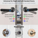 Smart Door Lock,Keyless Entry Door Lock with Handle,Fingerprint Door Lock with Tuya App,Smart Door Knob with Key for Home Bedroom - All - Gadgetry
