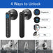 Smart Door Lock,Keyless Entry Door Lock with Handle,Fingerprint Door Lock with Tuya App,Smart Door Knob with Key for Home Bedroom - All - Gadgetry