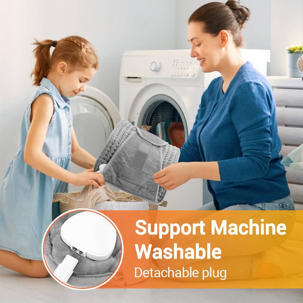 Washable Electric Heating Pad | Winter Warmer for Back & Abdomen - All - Gadgetry