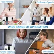 "Wireless Mini Lavalier Microphone for iPhone & Type C - Perfect for Live Interviews and Gaming!" - All - Gadgetry